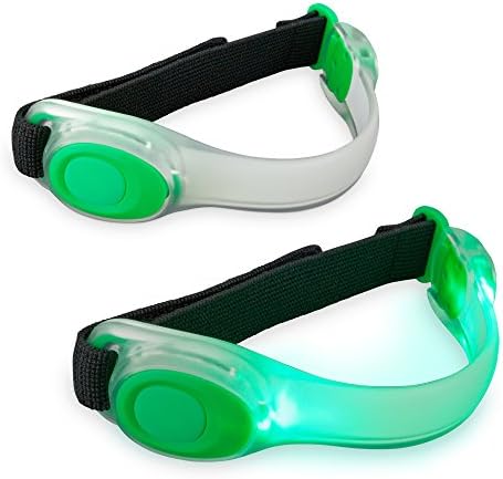 Strap, Boxwave® [SafetyGlow Arm Samming] אימון ספורט זוהר לסרט זרוע לריצה לילה לסמארטפונים וטאבלטים - ירוק